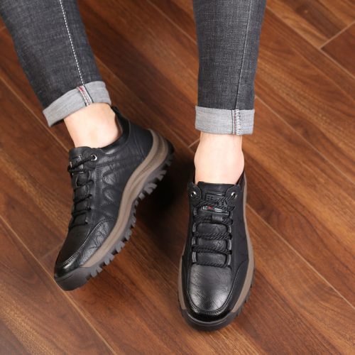 1iB2Lederen Mannen Schoenen Luxe Merk Engeland Trend Casual Schoenen Mannen Sneakers Italiaanse Ademend Leisure Mannelijke Schoeisel