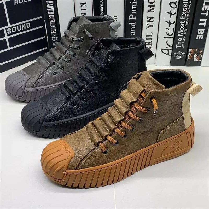 2023 Autumn and winter Men Boots Increased Boots Lace Up Casual Shoes Board Shoes High Quality b83b7bfe df08 4033 b812 8cdba17506db