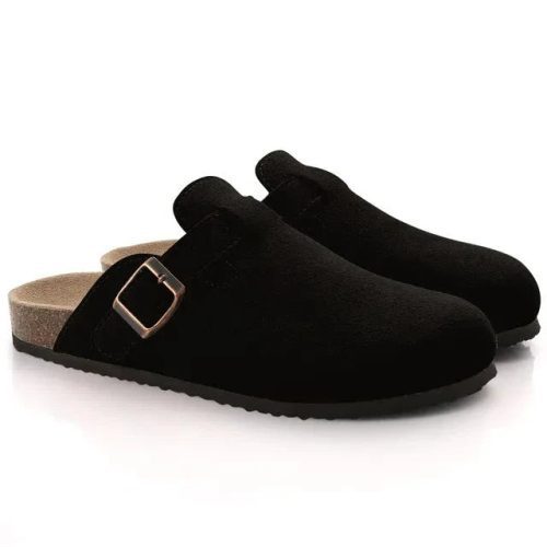 Comwarm Fashion Boston Clogs Women s Suede Mules Slippers Cork Insole Sandals With Arch Support Outdoor jpg 640x640 jpg