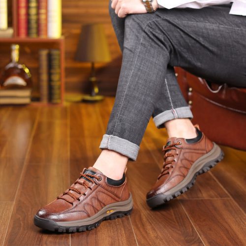 K4RkLederen Mannen Schoenen Luxe Merk Engeland Trend Casual Schoenen Mannen Sneakers Italiaanse Ademend Leisure Mannelijke Schoeisel