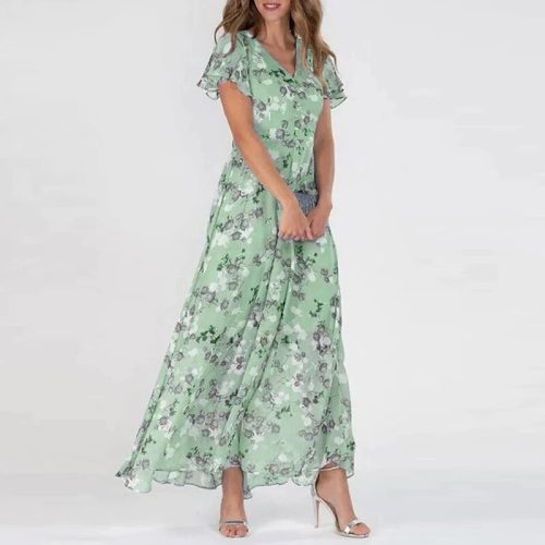 Lange zomerjurk met betoverende bloemenprint voor het ultieme zomergevoel. Deze jurk heeft een flatterende pasvorm en is gemaakt van hoogwaardige materialen voor ultiem comfort en kwaliteit.