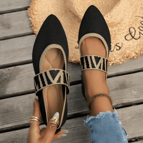 Women s Ballet Flats Casual Shoes Low Heel Barefoot Elegant Woman Sneakers Socofy Comfortable Pointed Toe