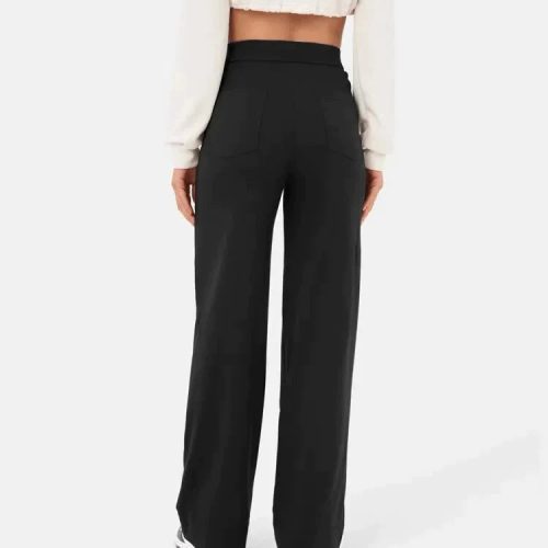 high waisted elastische casual broek 839434