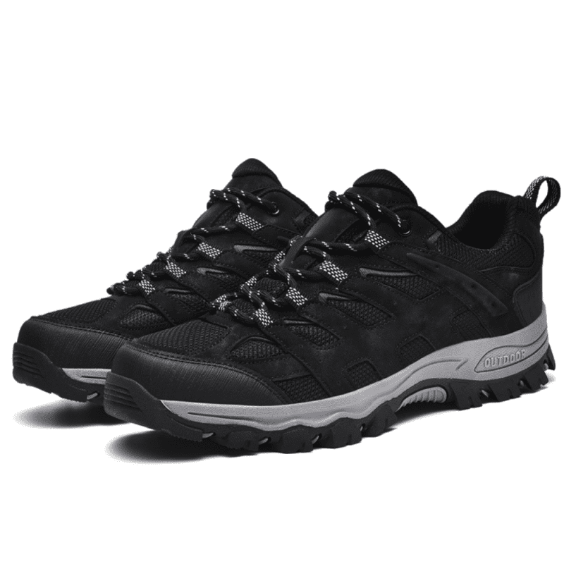 hiking boots black two