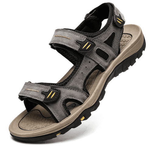 mens sandals light grey